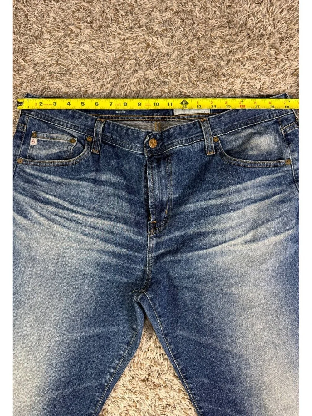 AG Adriano Goldschmied The Graduate Men’s Jeans Size 40x32 Blue Stretch